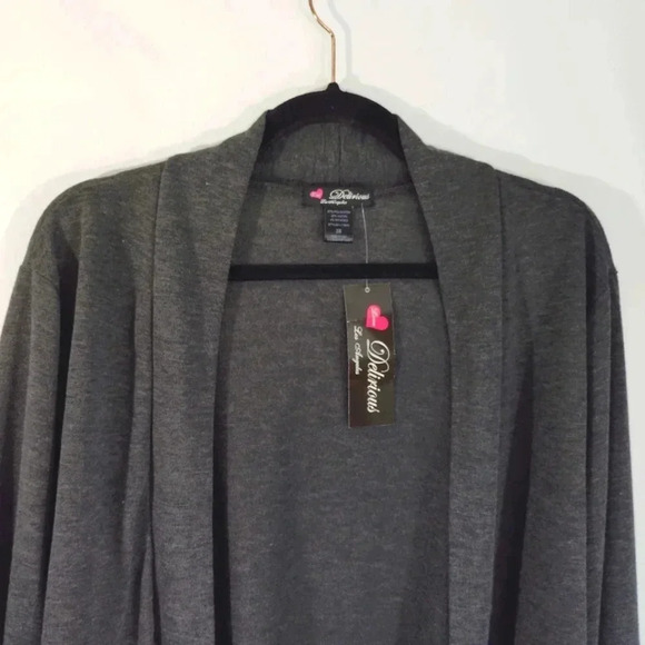 Delirious Cardigan Bolero Jacket Lightweight 3/4 Sleeve Soft Comfy New - Picture 3 of 10